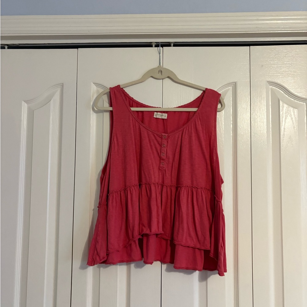 Lucky Brand Raspberry Sleeveless Tank Top